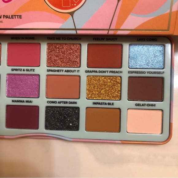 Too Faced Italian Spritz Lake Como Cocktail 18 Pan Eyeshadow Palette 18g NIB - Picture 8 of 15